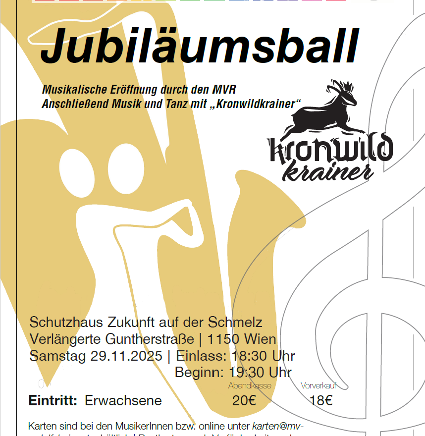 Jubiläumsball des MV Rudolfsheim-Fünfhaus