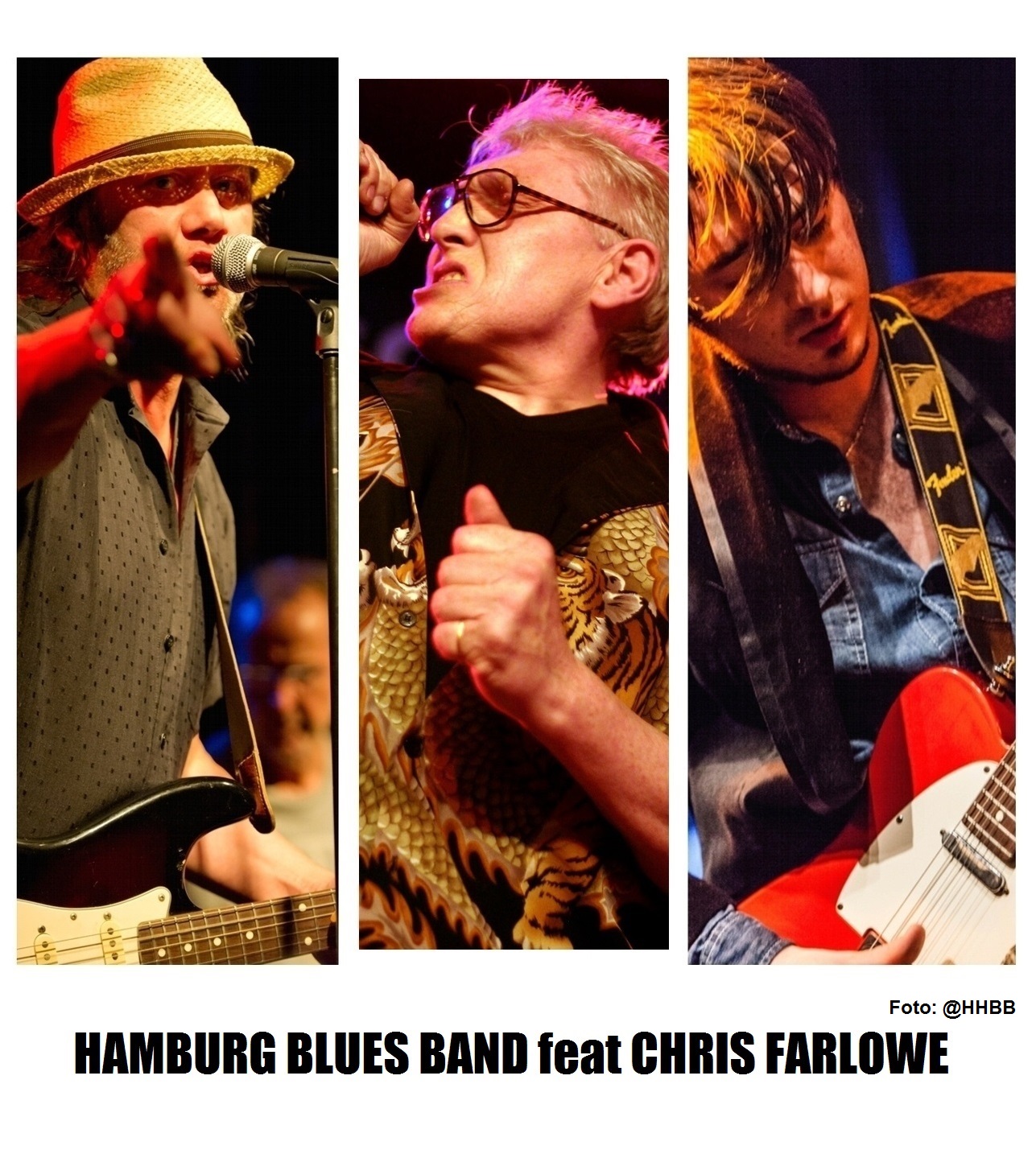 The HAMBURG BLUES BAND feat, Chris Farlowe & Krissy Matthews am 28. June 2022 @ Reigen.