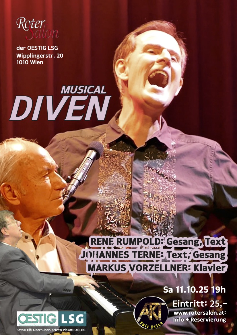 Musical-DIVEN - RENÉ RUMPOLD am 11. October 2025 @ Roter Salon der OESTIG LSG. Musical-DIVEN - RENÉ RUMPOLD am 11. October 2025 @ Roter Salon der OESTIG LSG.
