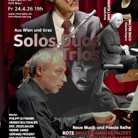 DIE ROTE BRILLE Solos, Duos, Trios: Konzert & Poesie