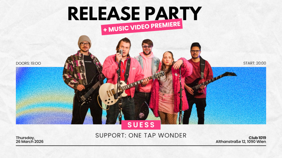Suess (Single Release) + One Tap Wonder am 26. March 2026 @ Club 1019.