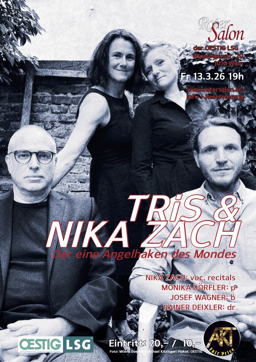 TRiS & NIKA ZACH - Der eine Angelhaken des Mondes am 13. March 2026 @ Roter Salon der OESTIG LSG.