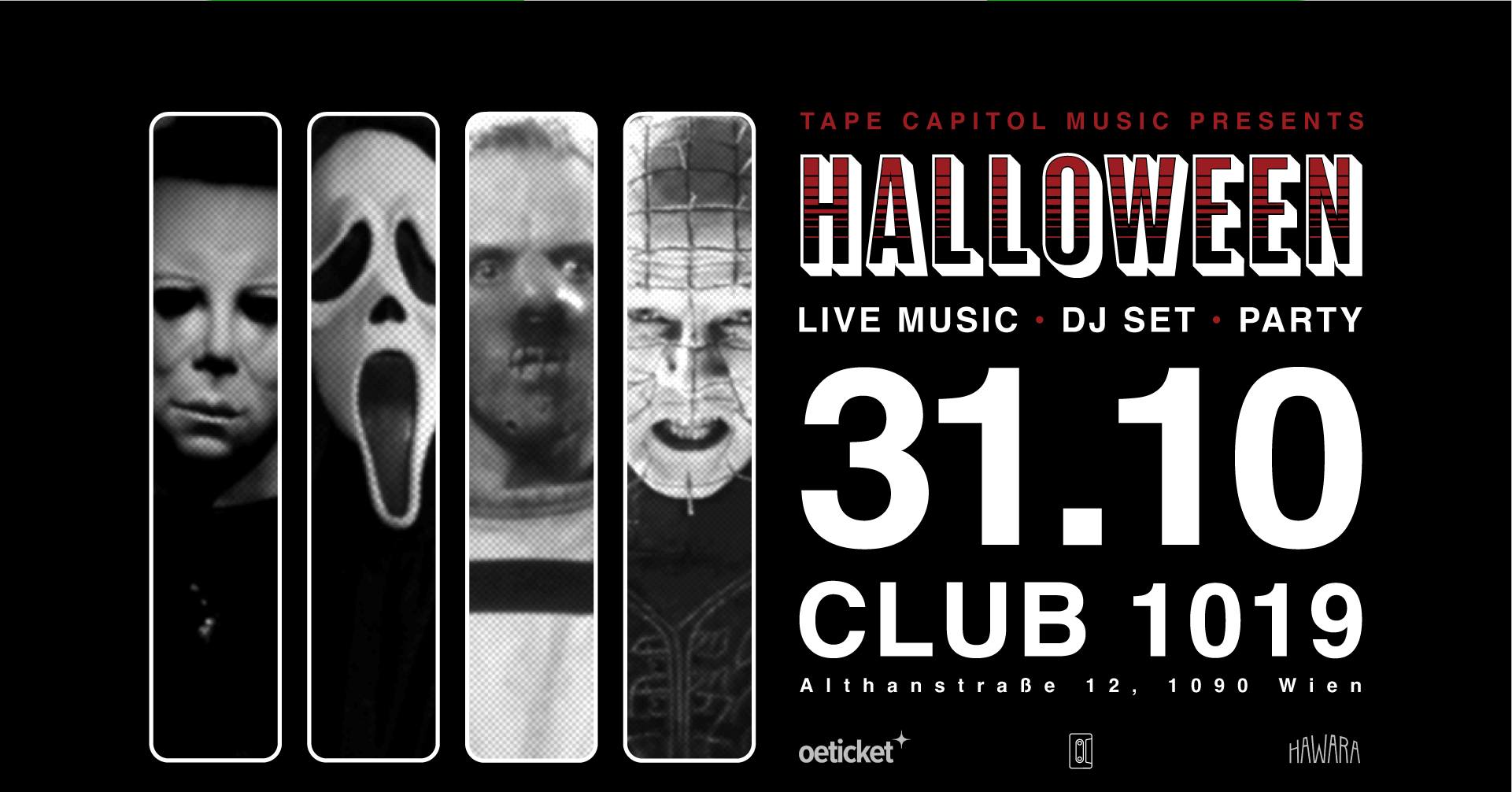 Halloween Party am 31. October 2022 @ Club 1019.