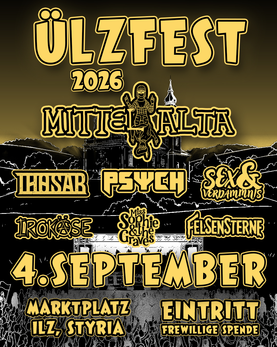 ÜLZFEST 2026 am 4. September 2026 @ Ilz.
