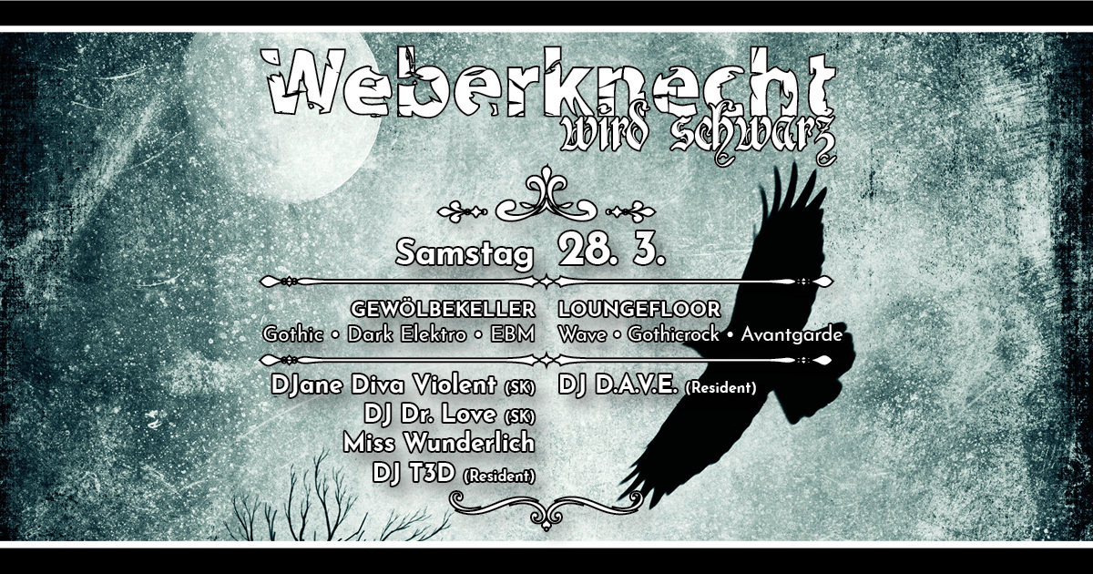 Weberknecht wird schwarz am 28. March 2020 @ Weberknecht. Weberknecht wird schwarz am 28. March 2020 @ Weberknecht.