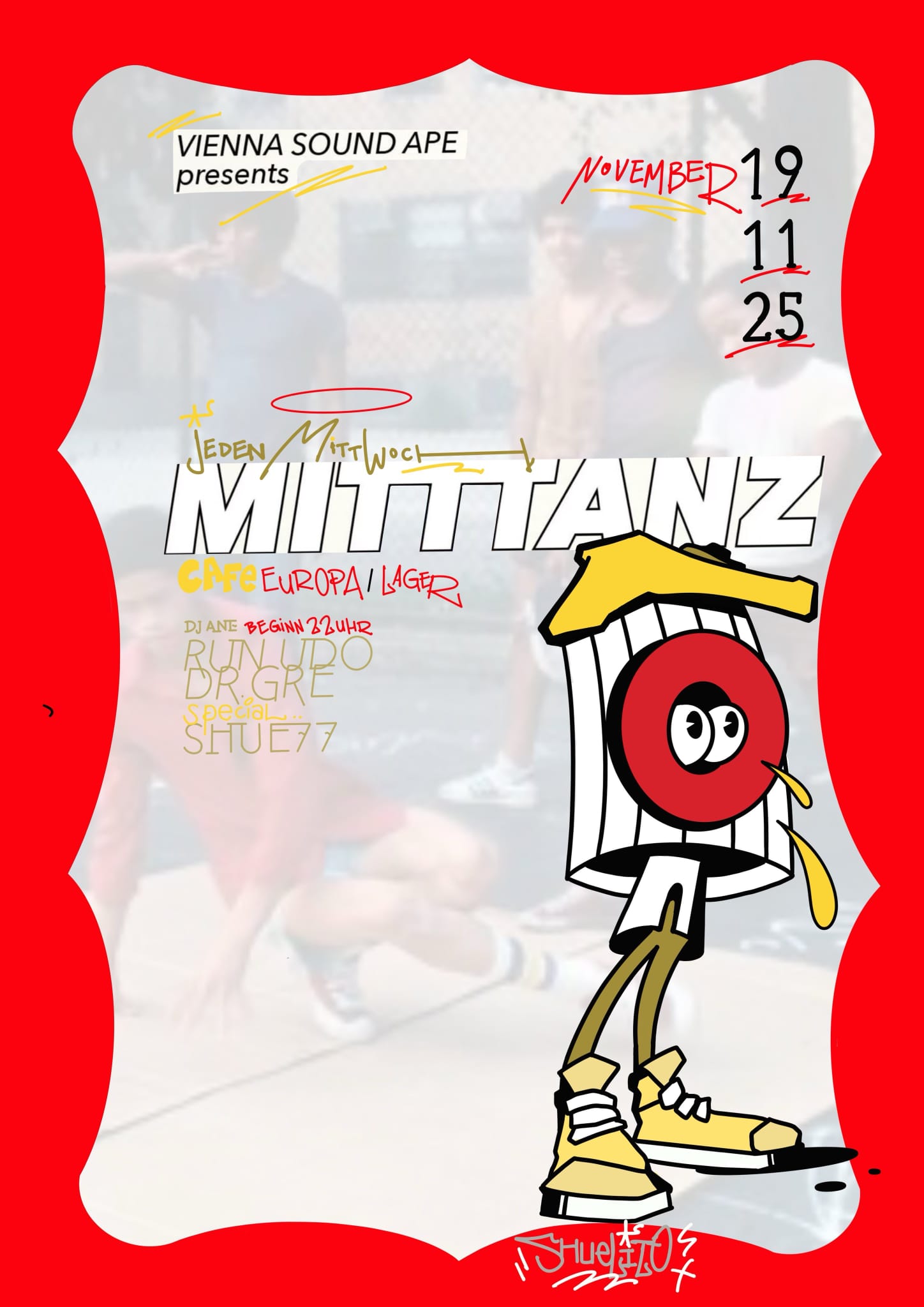 MITTTANZ am 18. November 2025 @ Cafe Europa.
