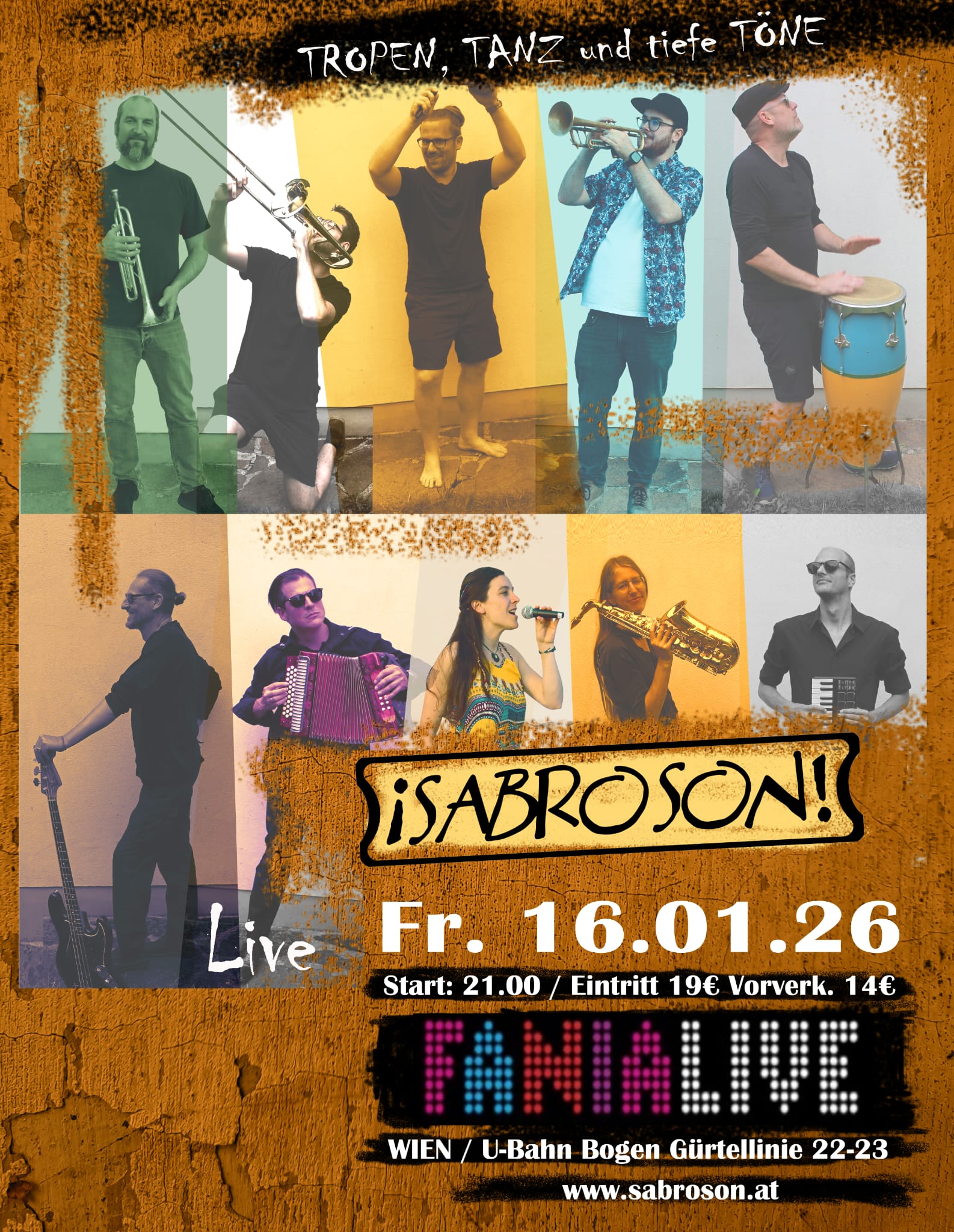 Tropen. Tanz. Und tiefe Töne. am 16. January 2026 @ FANIALIVE.