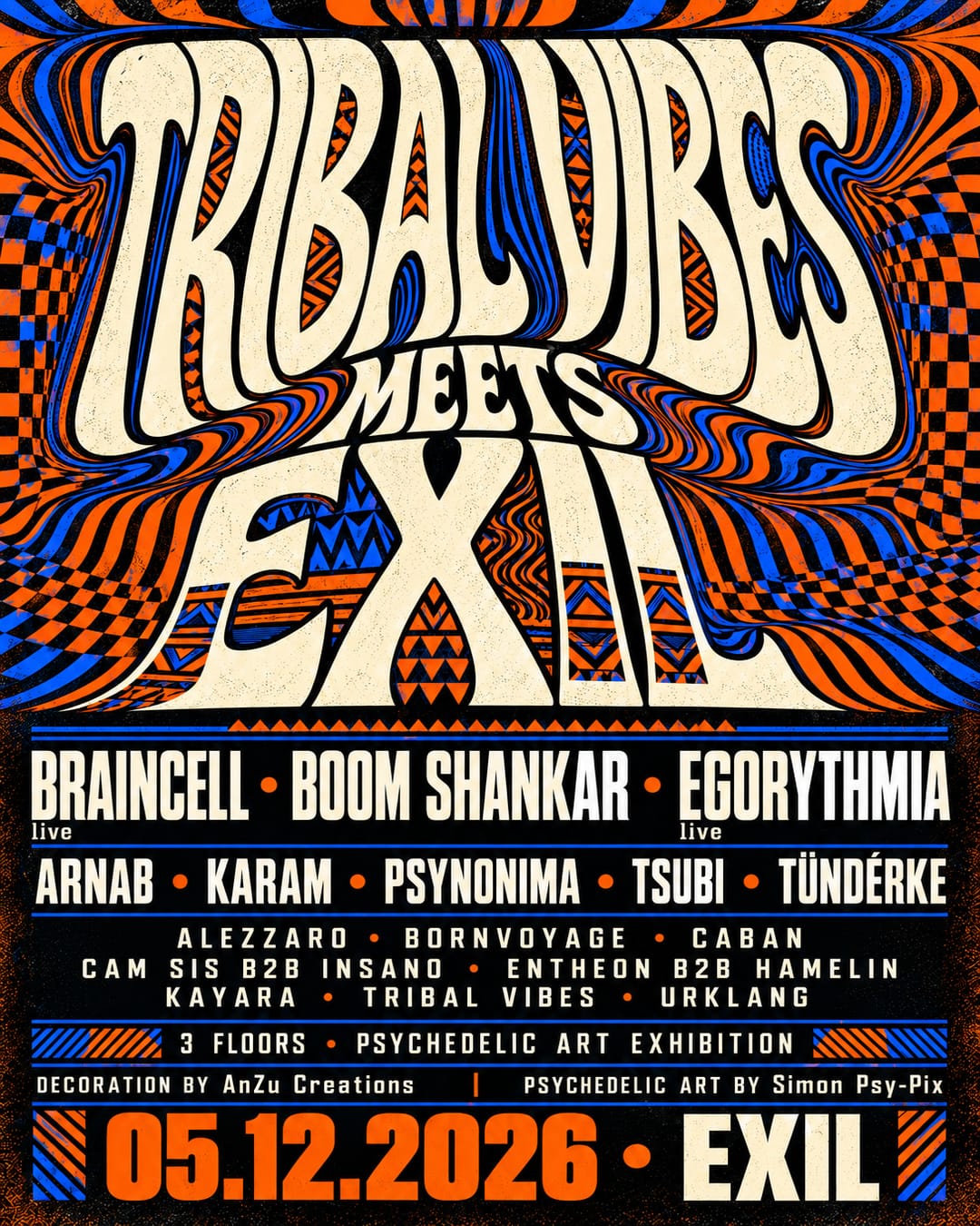 TRIBAL VIBES MEETS EXIL am 5. December 2026 @ EXIL Club.