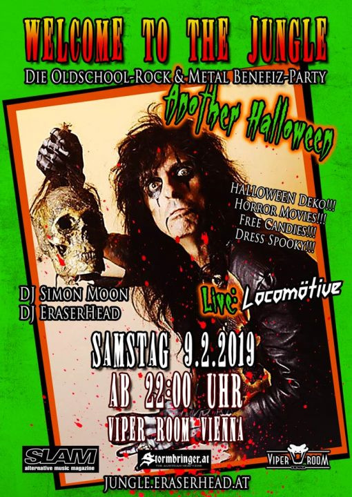 Welcome To The Jungle: Another Halloween - Live: Locomötive am 9. February 2019 @ Viper Room. Welcome To The Jungle: Another Halloween - Live: Locomötive am 9. February 2019 @ Viper Room.