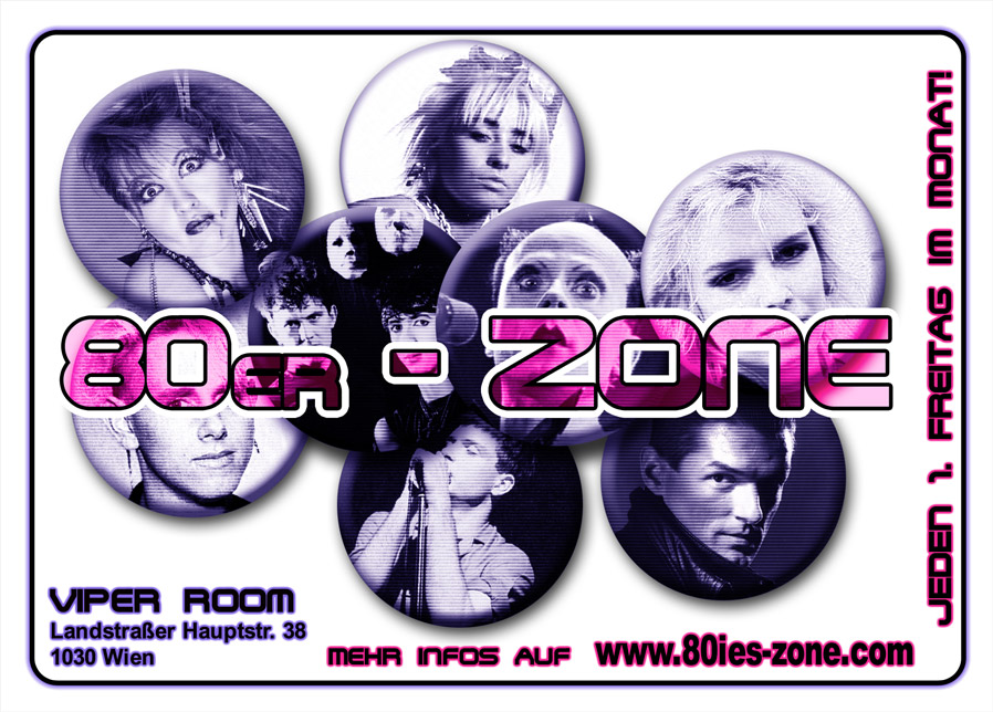 80er-Zone / Pop, Wave & Underground am 2. August 2019 @ Viper Room.