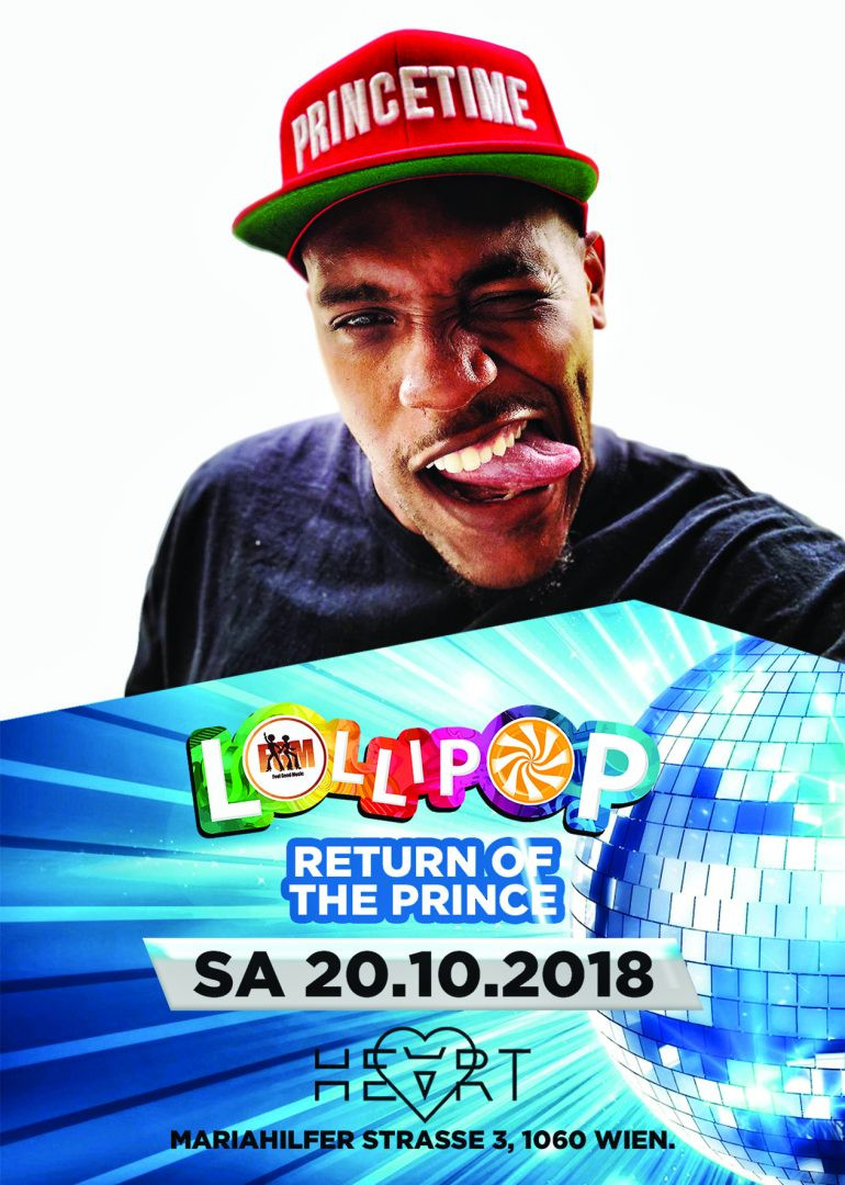 Lollipop 'return of the prince' am 20. October 2018 @ Heart Club.
