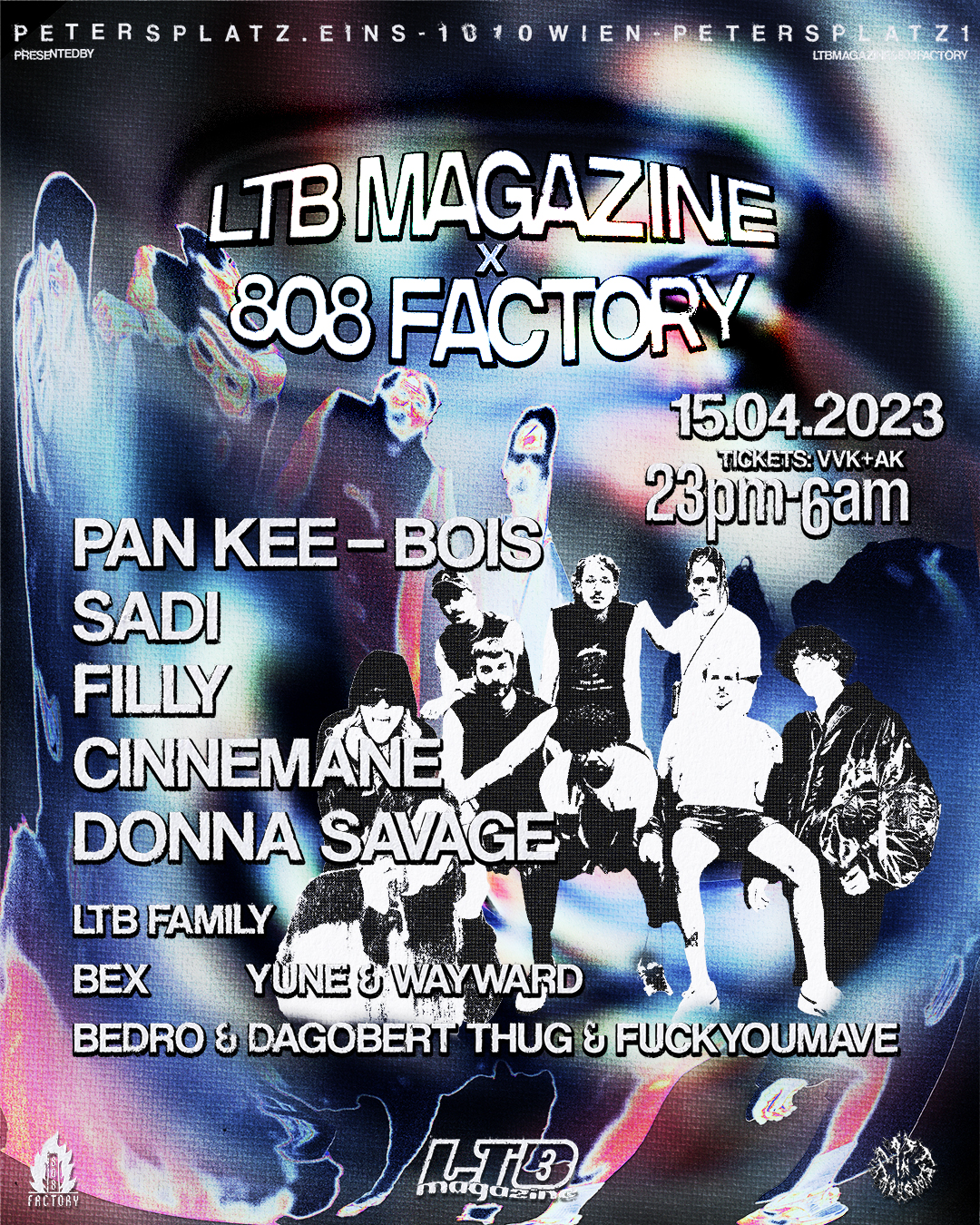 LTB Magazine x 808Factory am 15. April 2023 @ petersplatz.eins.