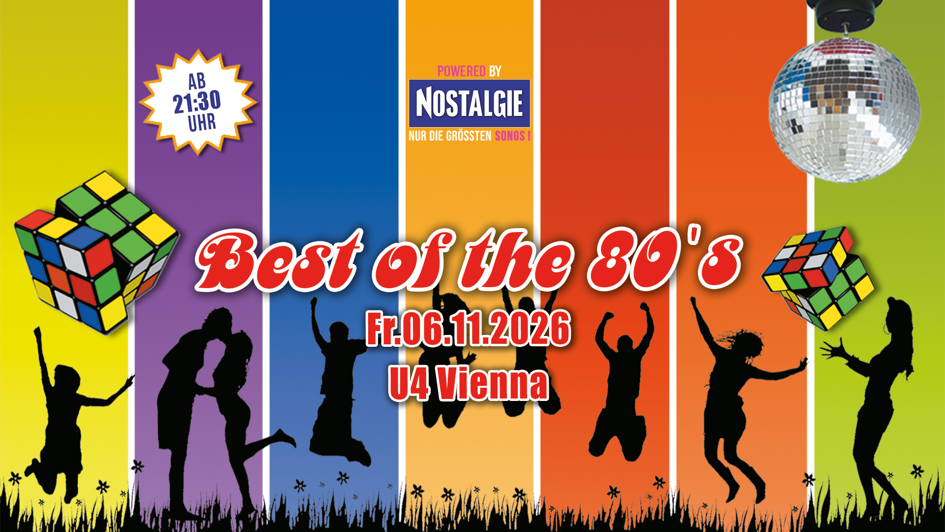 Best of the 80s am 6. November 2026 @ U4 Vienna.