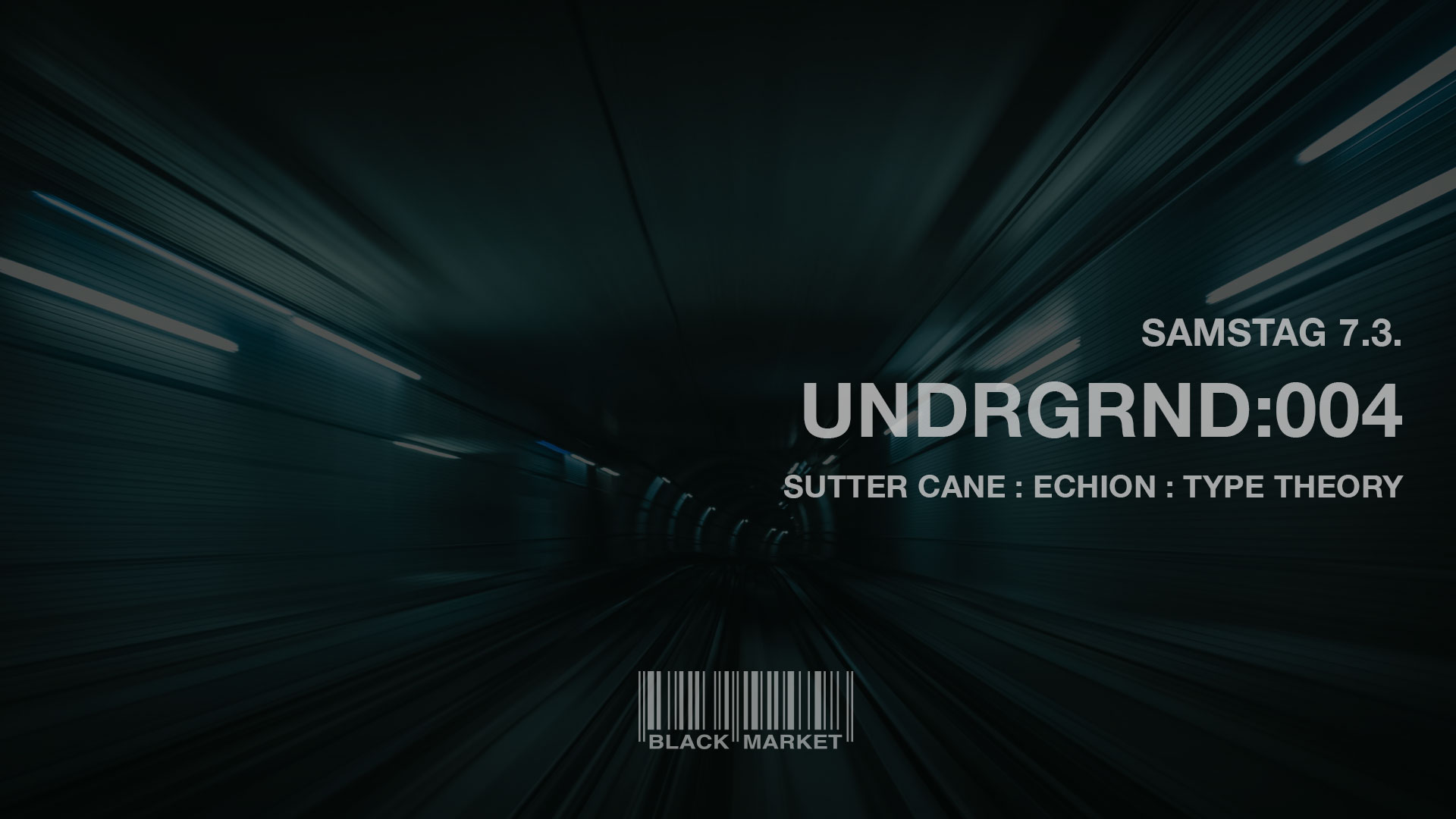 Undrgrnd:004 am 7. March 2020 @ Black Market. Undrgrnd:004 am 7. March 2020 @ Black Market.