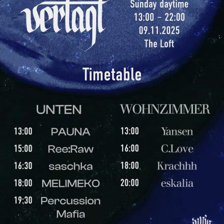 innig vertagt – Sunday daytime