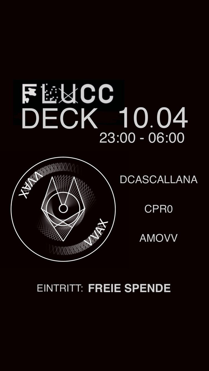 VVAX Vinyl Only Techno am 10. April 2026 @ Flucc.