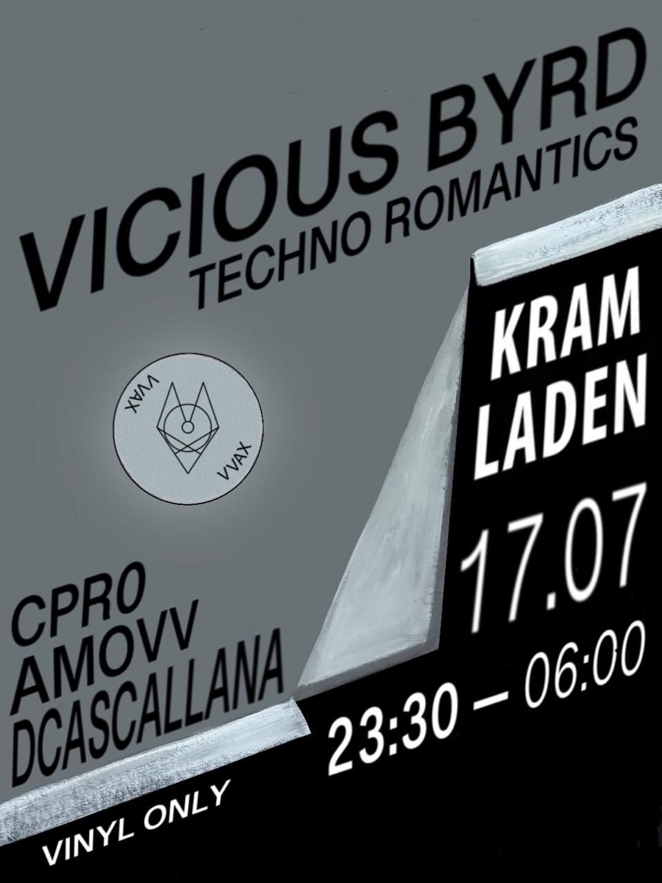 VVAX - Vinyl Only Techno - The last one before summer break am 17. July 2026 @ Kramladen.