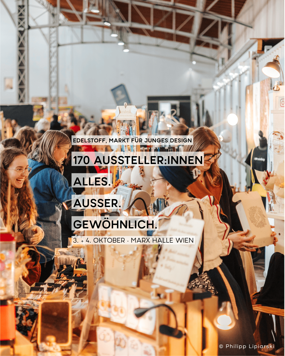 Edelstoff Herbstmarkt am 3. October 2026 @ Marx Halle.