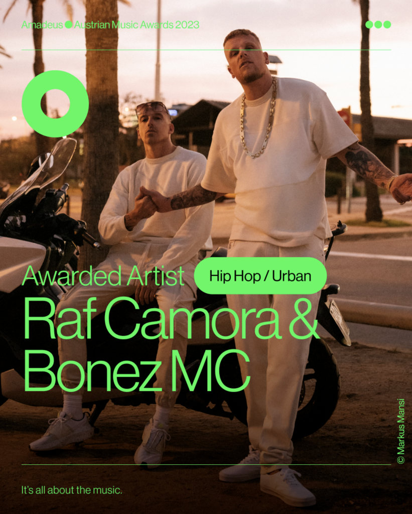 RAF Camora und Bonez MC sind die Gewinner der Kategorie Hip Hop/Urban