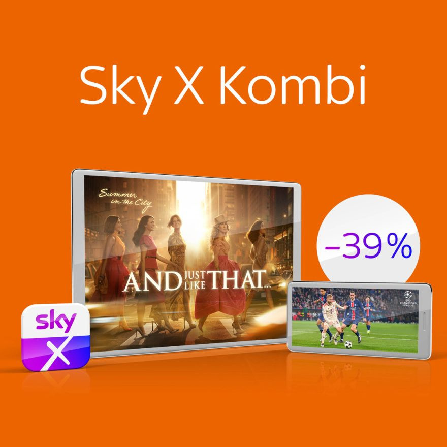 Stream dich glücklich - jetzt bei Sky X bis zu -40 % sparen!