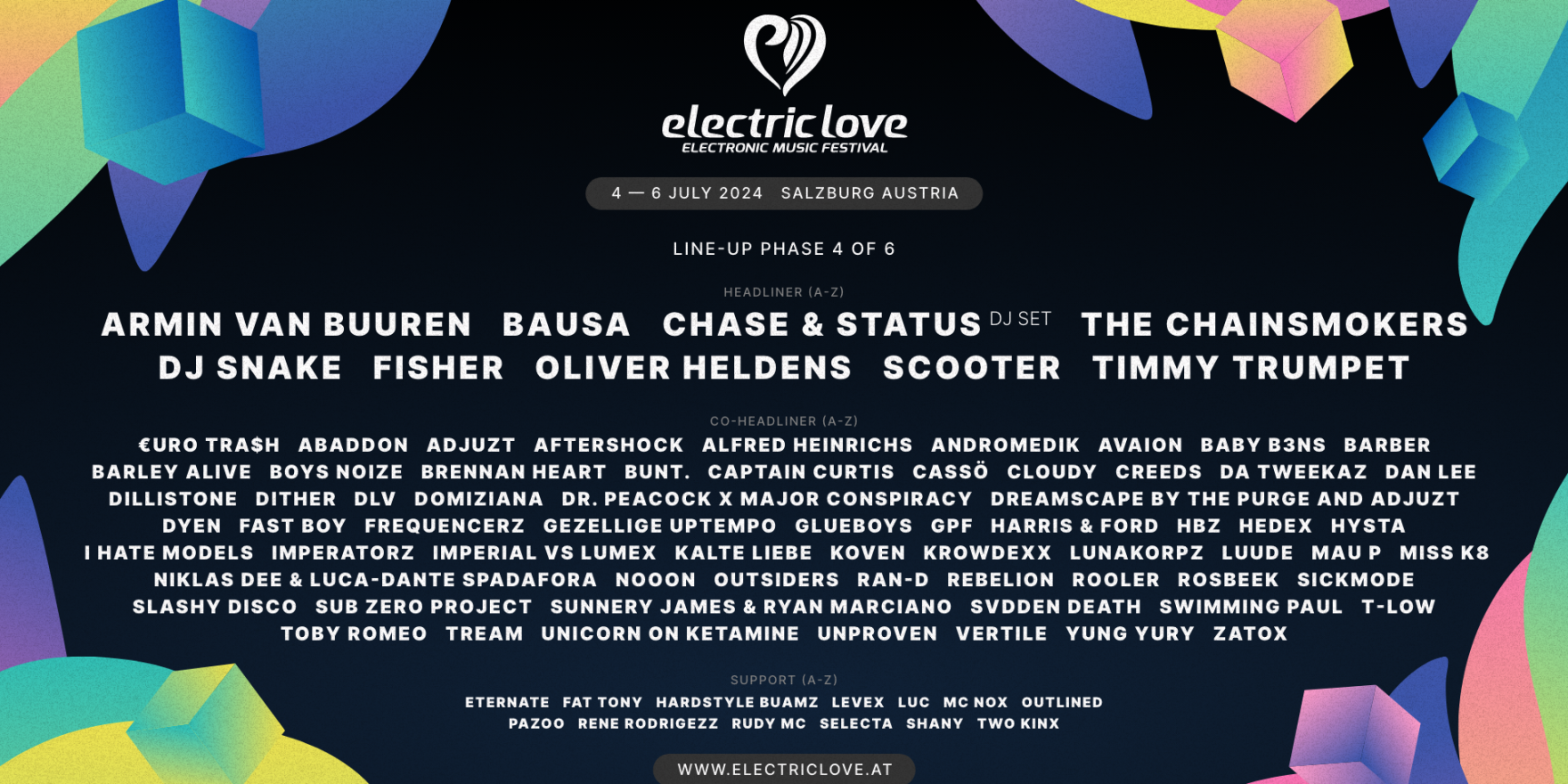 Electric Love - Line-Up Phase 4
