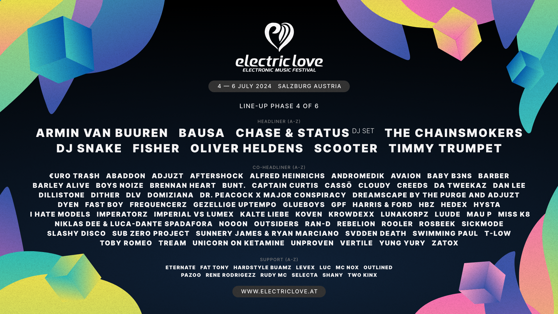 Electric Love - Line-Up Phase 4