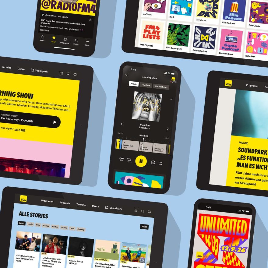 Umfassender Relaunch von fm4.ORF.at und der FM4-App