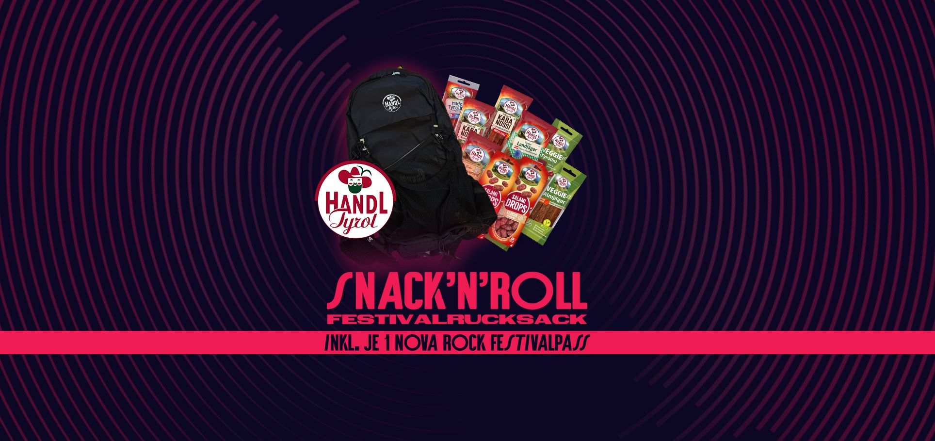 Gewinne 2 Snack’n’Roll Festivalpacks von Handl Tyrol