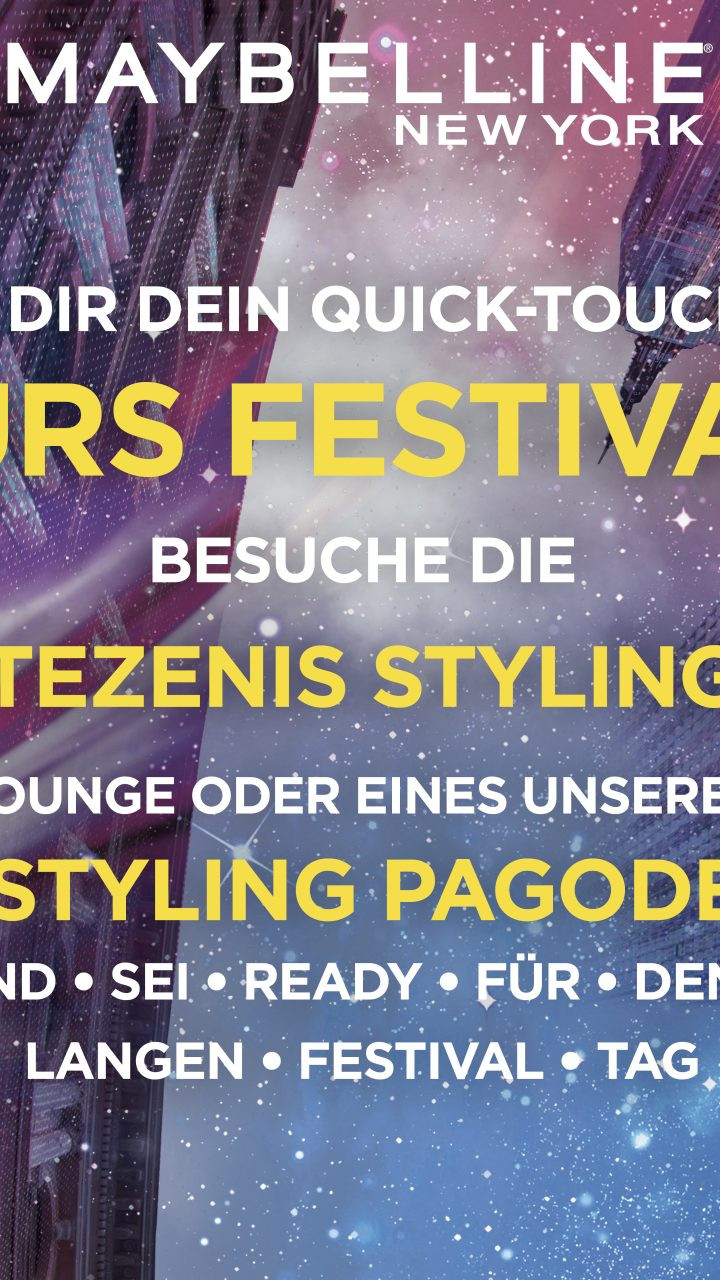 Maybelline kommt auf das Frequency Festival 2023