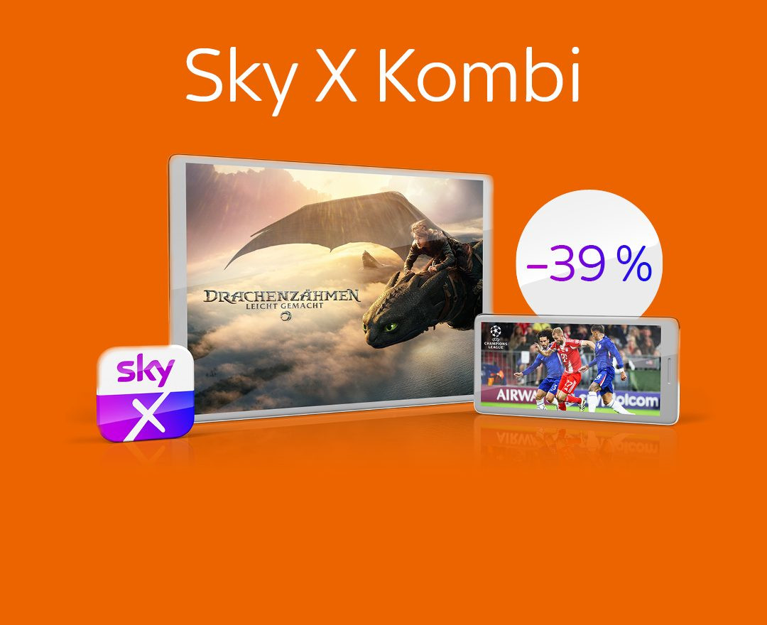 Dein Sky smart & flexibel via App - mit Sky X!