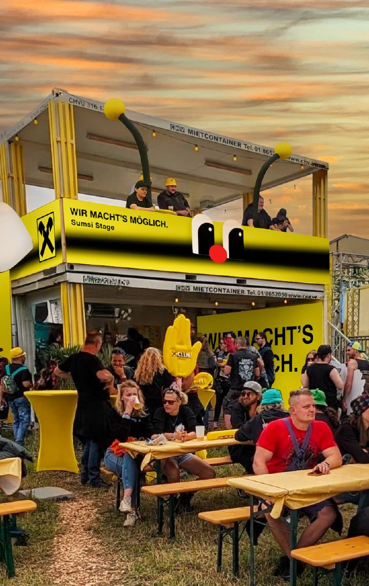 Win & Chill Area 2025 mit GlamBot und Sumsi Rooftop Area
