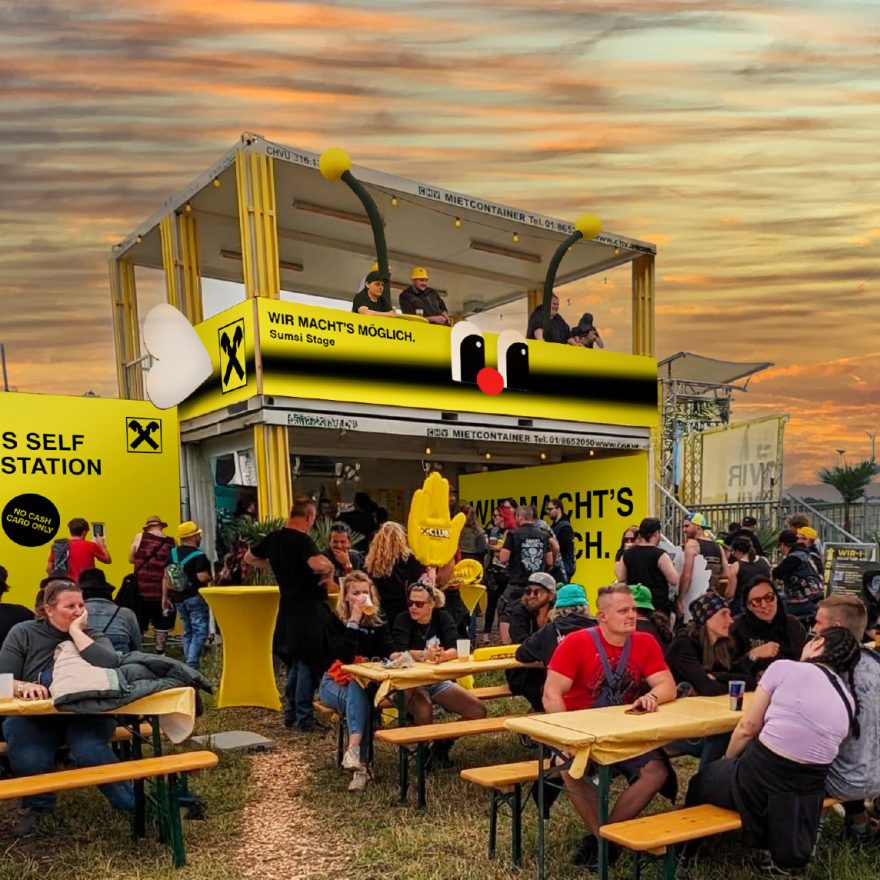Win & Chill Area 2025 mit GlamBot und Sumsi Rooftop Area