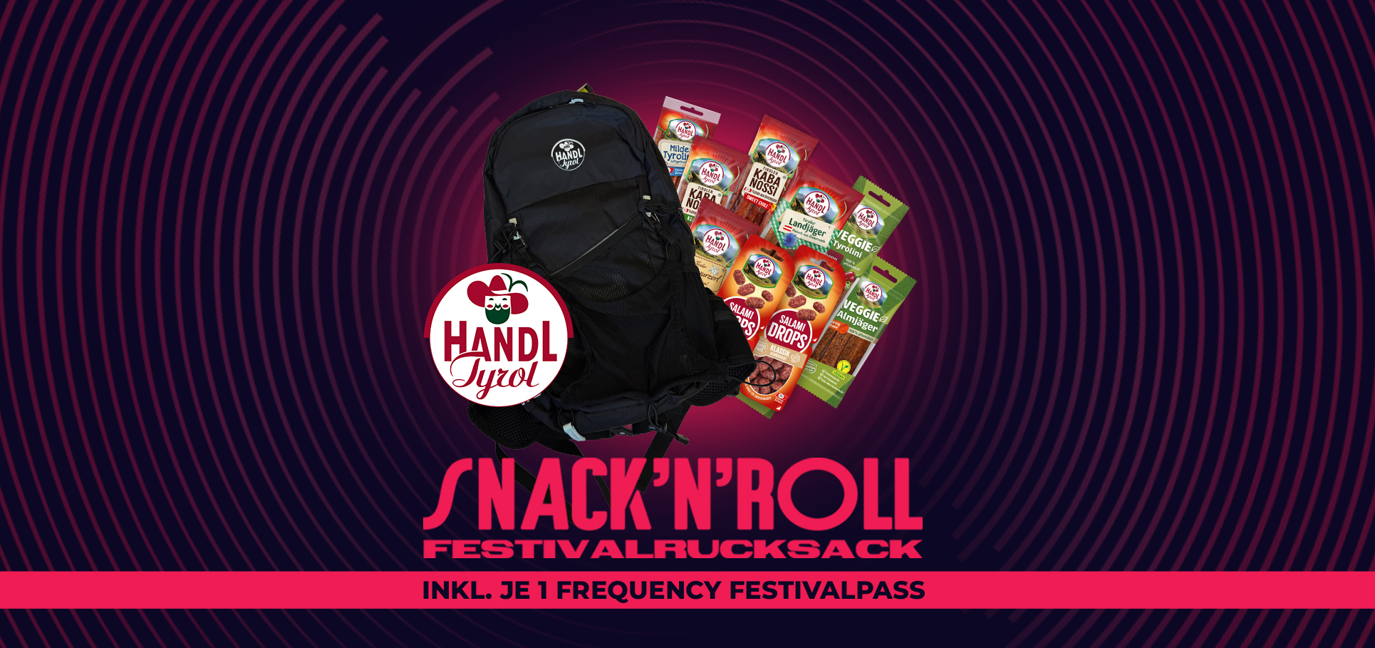 Gewinne 2 Snack’n’Roll Festivalpacks von Handl Tyrol