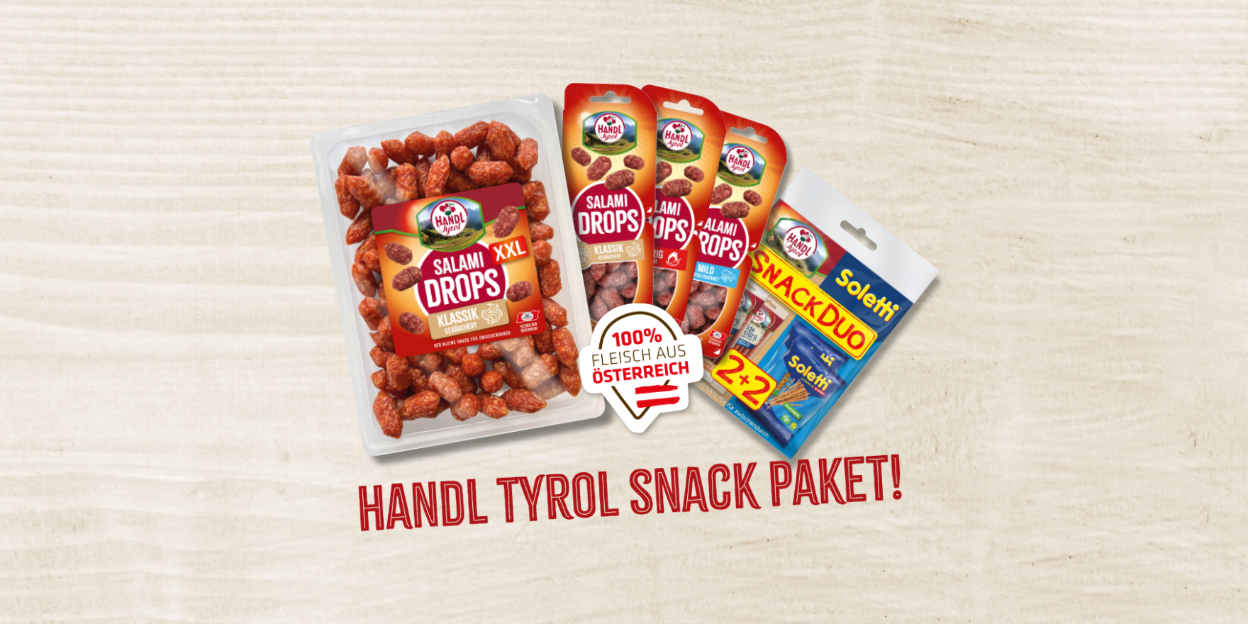 Gewinne 10 Snack Pakete von HANDL TYROL