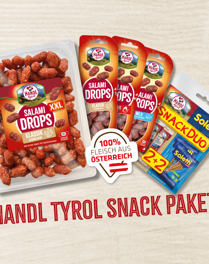 Gewinne 10 Snack Pakete von HANDL TYROL