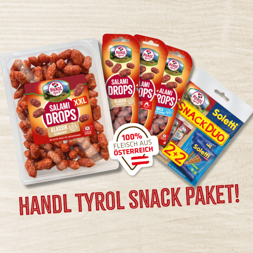 Gewinne 10 Snack Pakete von HANDL TYROL