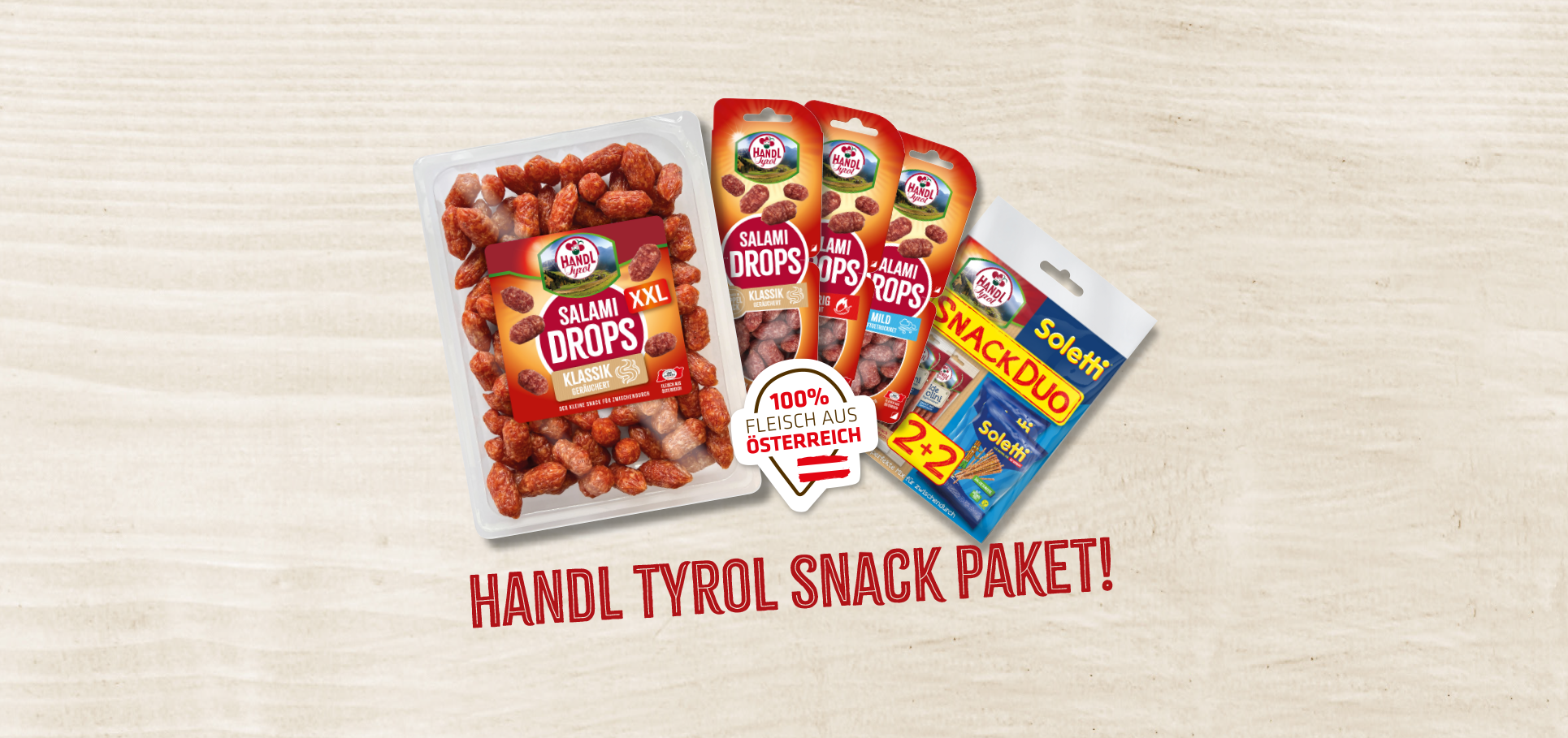 Gewinne 10 Snack Pakete von HANDL TYROL