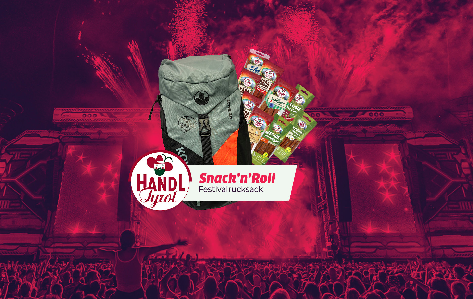 Gewinne 4 Snack’n’Roll Festivalpacks von Handl Tyrol Gewinne 4 Snack’n’Roll Festivalpacks von Handl Tyrol