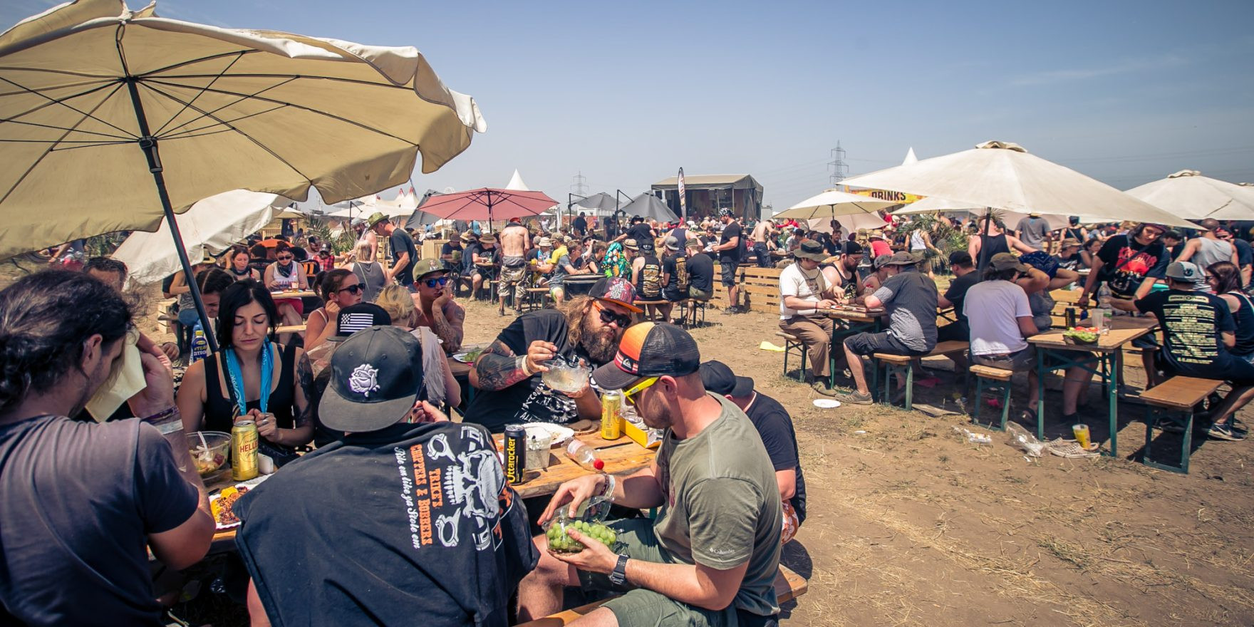Brettspielstimmung auf Festivals