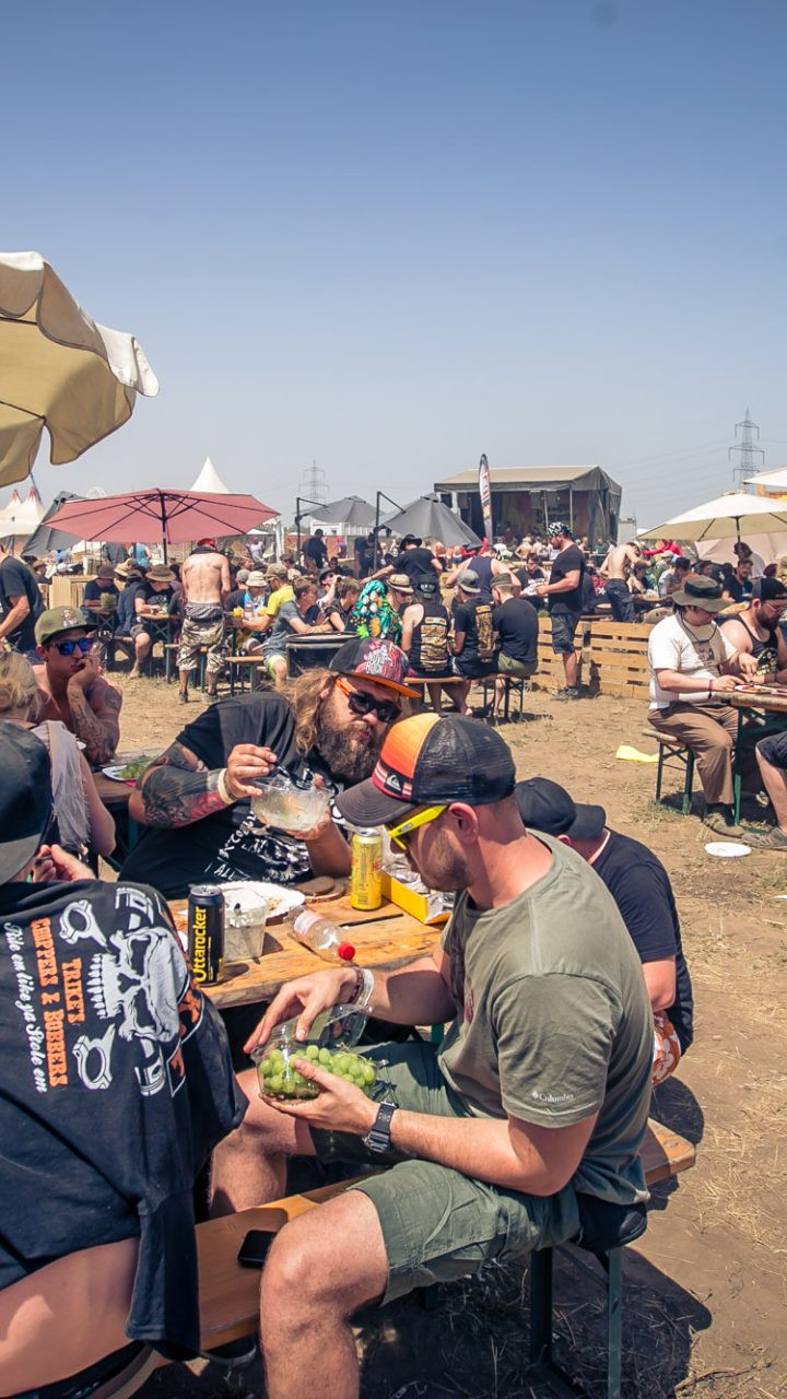 Brettspielstimmung auf Festivals