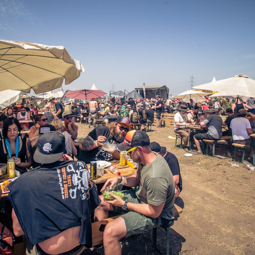 Brettspielstimmung auf Festivals