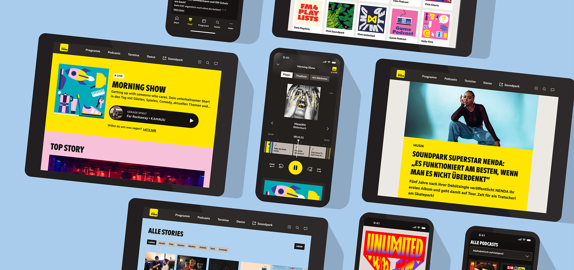 Umfassender Relaunch von fm4.ORF.at und der FM4-App