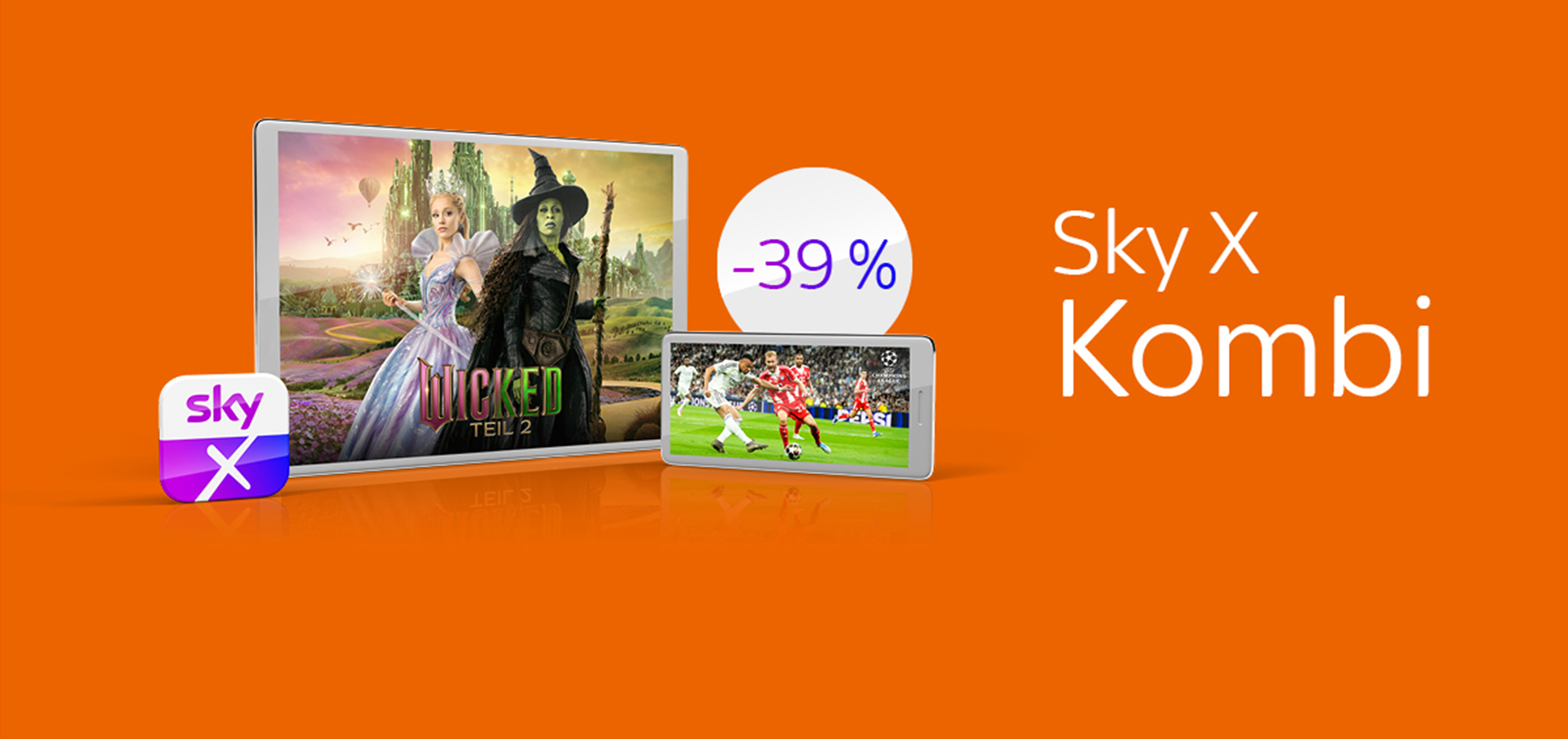 Dein Sky smart & flexibel via App – mit Sky X!