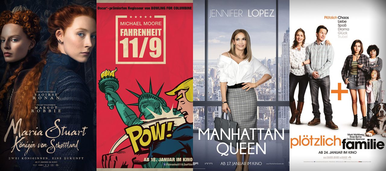 Manhattan Queen | Maria Stuart | Plötzlich Familie | Fahrenheit 11/9 - alles Leinwand! Manhattan Queen | Maria Stuart | Plötzlich Familie | Fahrenheit 11/9 - alles Leinwand!