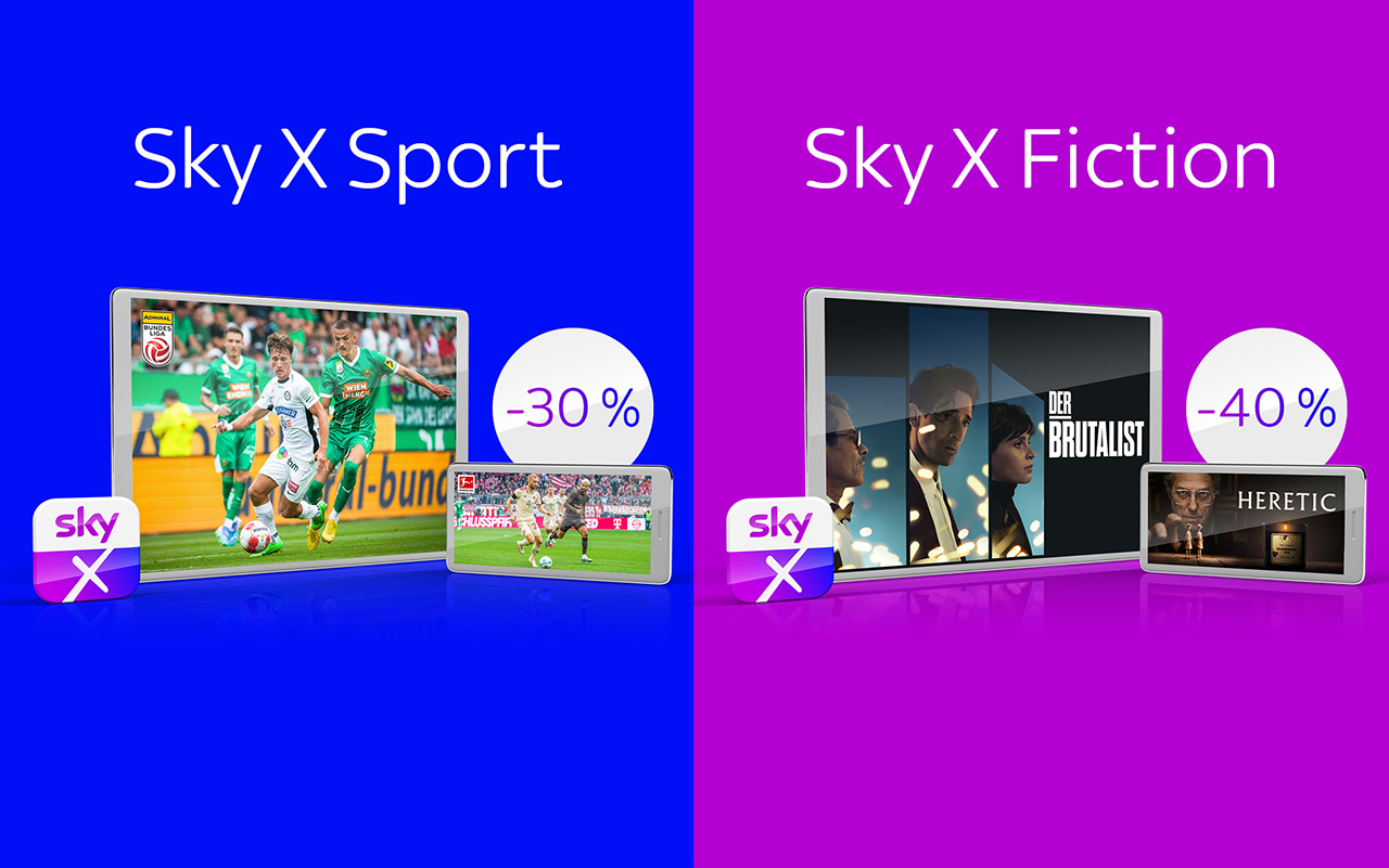 Jetzt bei Sky X mit edudeal bis zu -40 % sparen Jetzt bei Sky X mit edudeal bis zu -40 % sparen